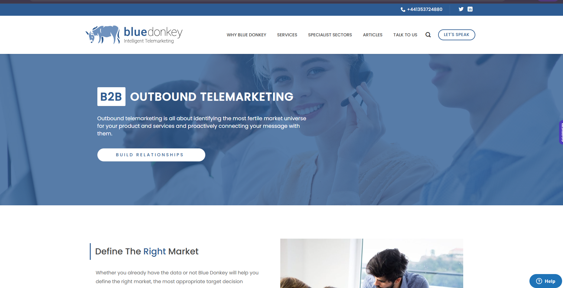 Intelligent B2B telemarketing